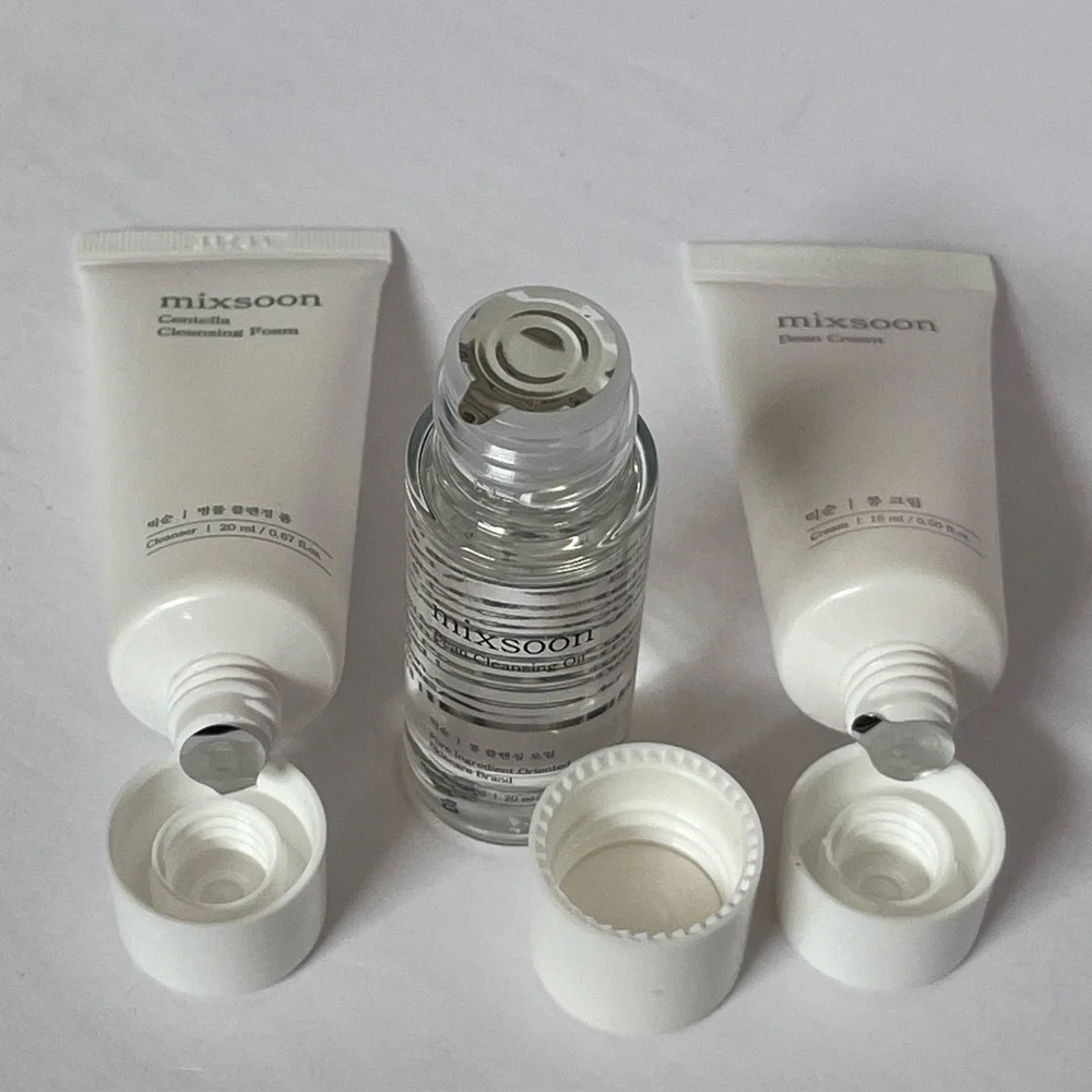 NEW Mixsoon Travel Size Bundle | Bean Cream | Cleansing Oil | Cleansing Foam